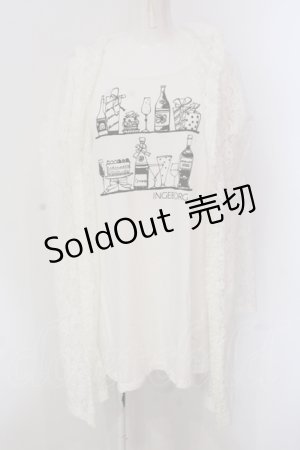 画像: INGEBORG / レースカーデつきTシャツ 3 シロ O-25-05-26-018-LO-TO-IG-OS