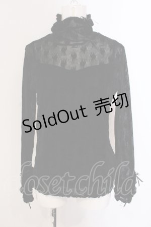 画像: INGEBORG / ベロア使いシースルートップス 11 クロ O-25-05-26-023-LO-TO-OW-OS