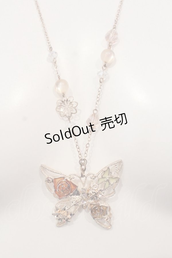 画像1: axes femme / ローズバタフライネックレス  ゴールド O-25-05-27-005-AX-AC-OW-OS (1)