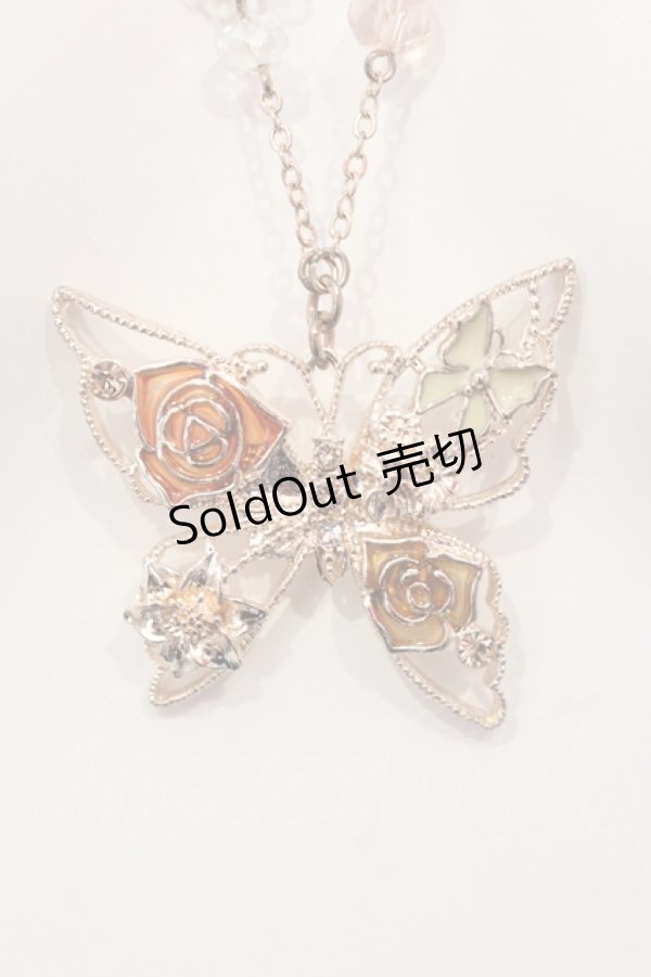 画像2: axes femme / ローズバタフライネックレス  ゴールド O-25-05-27-005-AX-AC-OW-OS (2)