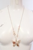 画像3: axes femme / ローズバタフライネックレス  ゴールド O-25-05-27-005-AX-AC-OW-OS (3)
