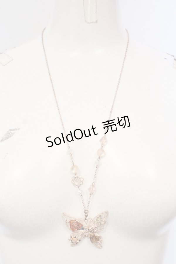 画像3: axes femme / ローズバタフライネックレス  ゴールド O-25-05-27-005-AX-AC-OW-OS (3)