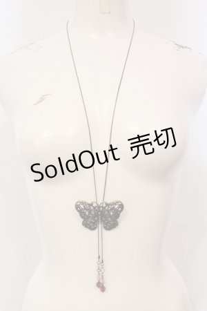 画像: axes femme / アンティークバタフライネックレス  アンティークゴールド O-25-05-27-006-AX-AC-OW-OS