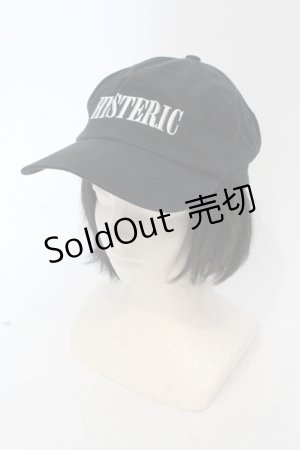 画像: HYSTERIC GLAMOUR / HYSTERIC刺繍 キャップ F ブラック O-25-05-27-007-PU-ZA-YM-OS