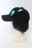 画像3: NieR Clothing / 猫耳つきCAP【シエル】キャップ  ブラック×グリーン O-25-05-27-008-PU-AC-IG-OS (3)