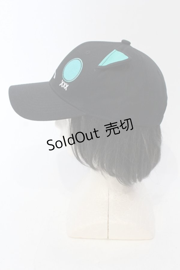 画像3: NieR Clothing / 猫耳つきCAP【シエル】キャップ  ブラック×グリーン O-25-05-27-008-PU-AC-IG-OS (3)