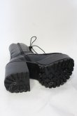画像6: YOSUKE / レースアップ 厚底ブーツ 22.5cm ブラック×ブルー O-25-05-27-013-PU-SH-IG-OS (6)