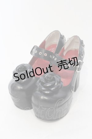画像: YOSUKE / 厚底パンプス 22.5cm ブラック O-25-05-27-014-PU-SH-IG-OS