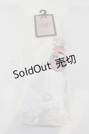 画像: m petit by misako / TTLITCSリボンレース 23-25cm シロ O-25-05-27-016-LO-ZA-IG-OS