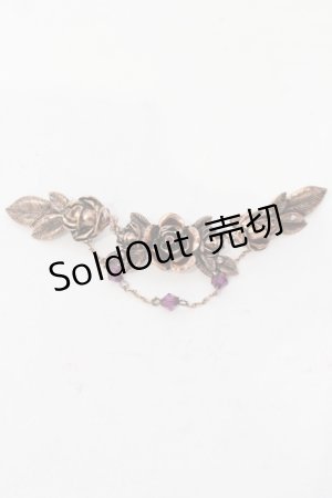 画像: axes femme / 薔薇モチーフクリップ  アンティークゴールド O-25-05-27-022-AX-AC-OW-OS