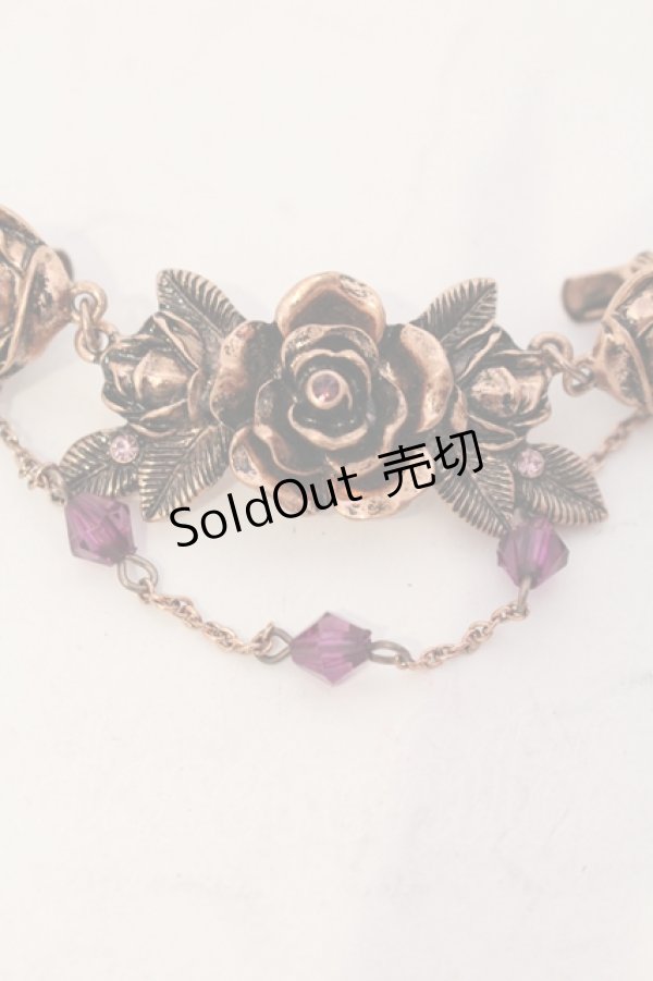 画像2: axes femme / 薔薇モチーフクリップ  アンティークゴールド O-25-05-27-022-AX-AC-OW-OS (2)