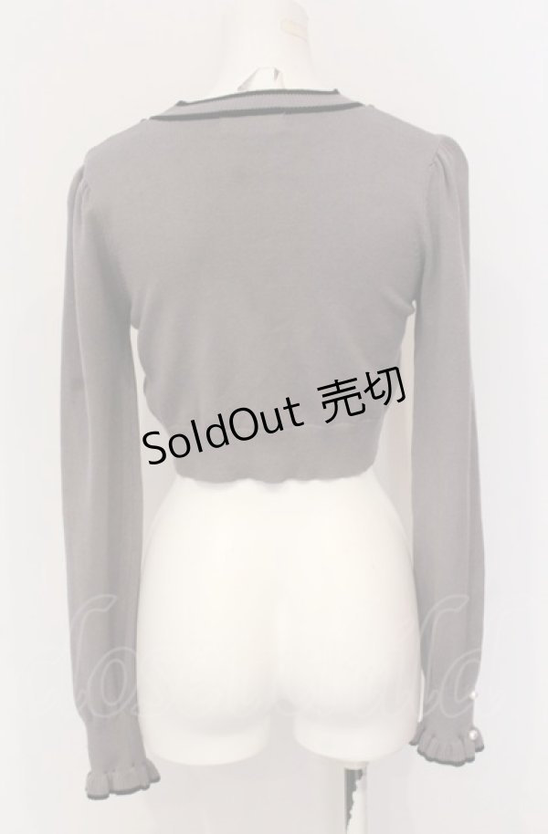 画像2: pium / レースチョーカーケープニット F グレー O-25-05-28-042-LO-TO-IG-ZY (2)