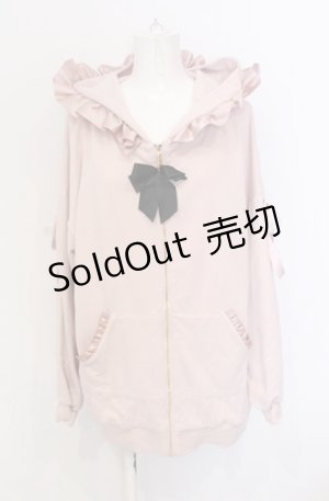 画像: Secret Honey / ハートバックルリボンチャームパーカー  ピンク O-25-05-28-044-CA-TO-IG-OS