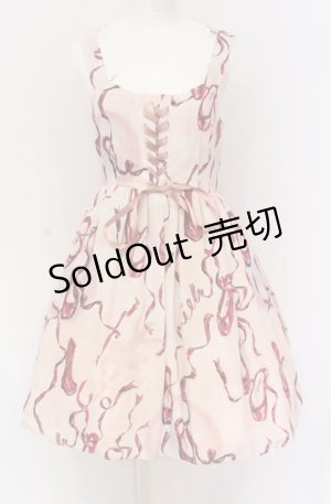 画像: MILK / トゥシューズジャンパースカート  ピンクステージ O-25-05-28-049-ML-OP-IG-OS