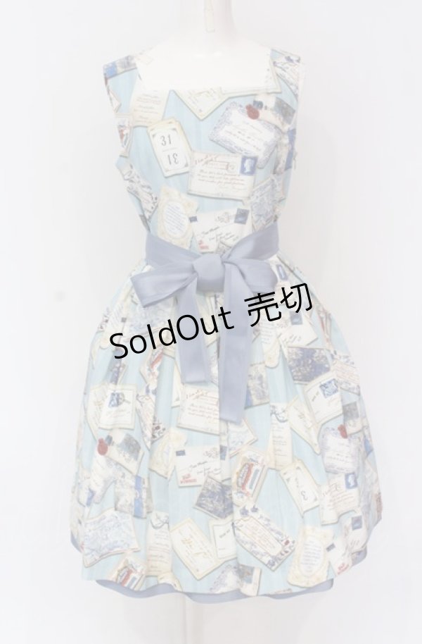 画像1: Jane Marple / Precious Cardsのスクエアドレス M サックス O-25-05-28-050-JM-OP-IG-OS (1)