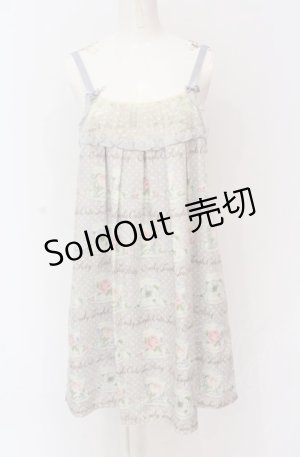 画像: 【SALE】Emily Temple cute / ティーカップノースリーブワンピース  グレー O-25-05-28-054-ET-OP-IG-ZT468