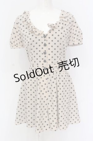 画像: MILK / ラッフルカラーコンビネゾン  アイボリー O-25-05-28-060-ML-PA-IG-OS