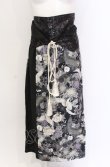 画像1: Qutie Frash / 2022浴衣4点SET ボトムス単品  鶴 ブラック O-25-05-28-071-QU-SK-IG-OS (1)