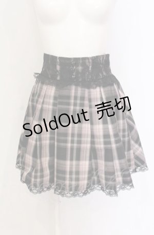 画像: majoretty / MR チェックスカート M ピンク×クロ O-25-05-28-073-LO-SK-IG-OS