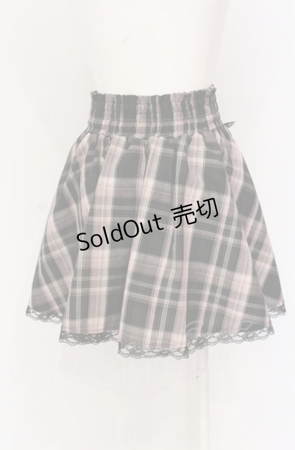 画像2: majoretty / MR チェックスカート M ピンク×クロ O-25-05-28-073-LO-SK-IG-OS (2)