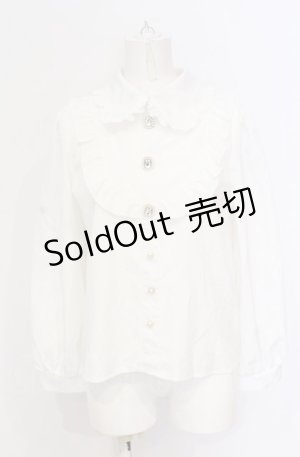 画像: majoretty / ビジューヨークブラウス S シロ O-25-05-28-074-LO-BL-IG-OS