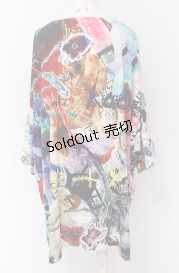 画像2: TRAVAS TOKYO / CHAOS 総柄BIG Tシャツ F マルチ O-25-05-28-008-PU-TS-YM-ZY (2)