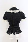 画像3: metamorphose / 王冠チュールレースブラウス・半袖  クロ×シロ O-25-05-28-080-ME-BL-IG-OS (3)