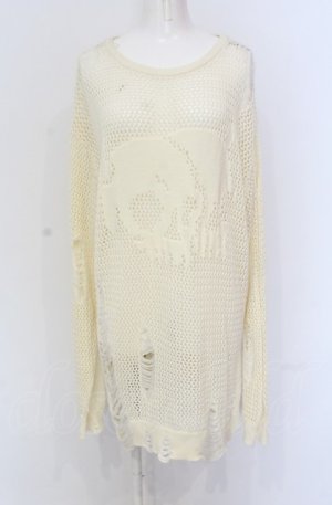画像: Gamchu / 2頭NEET ニット F オフホワイト O-25-05-28-009-PU-TO-YM-OS