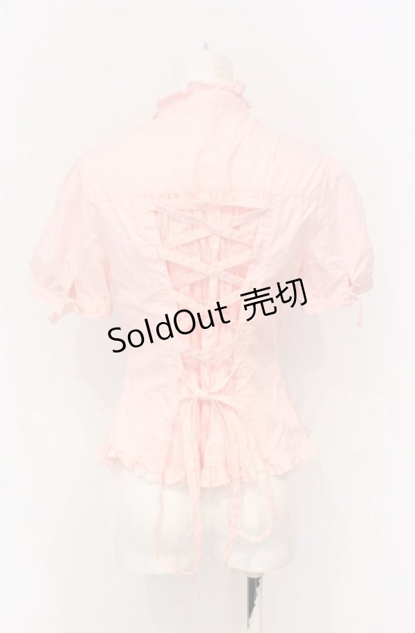 画像3: metamorphose / ピンタックヨークブラウス（2011）  ピンク O-25-05-28-084-ME-BL-IG-OS (3)