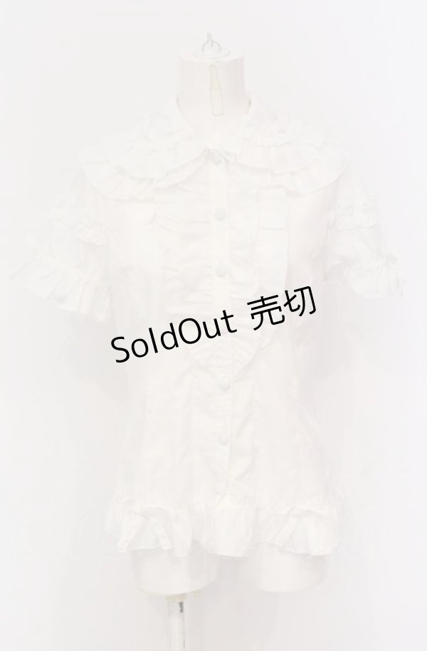 画像1: metamorphose / メタモルフォーゼSet ブラウス単品  シロ O-25-05-28-087-ME-BL-IG-OS (1)
