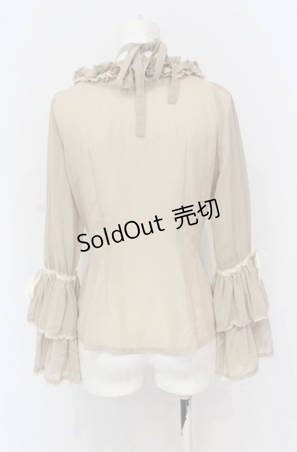 画像2: ALICE and the PIRATES / Julietteシフォンブラウス  ベージュ O-25-05-28-091-PA-BL-IG-OS (2)