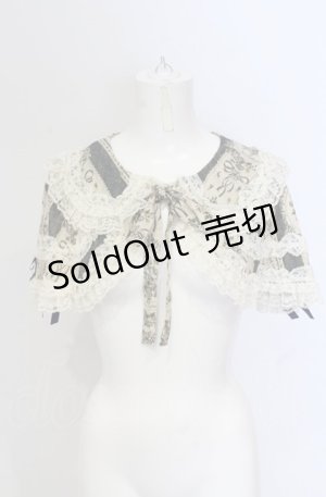 画像: metamorphose / アンティークブーケケープ（2010）  ブルー O-25-05-28-099-ME-JA-IG-OS