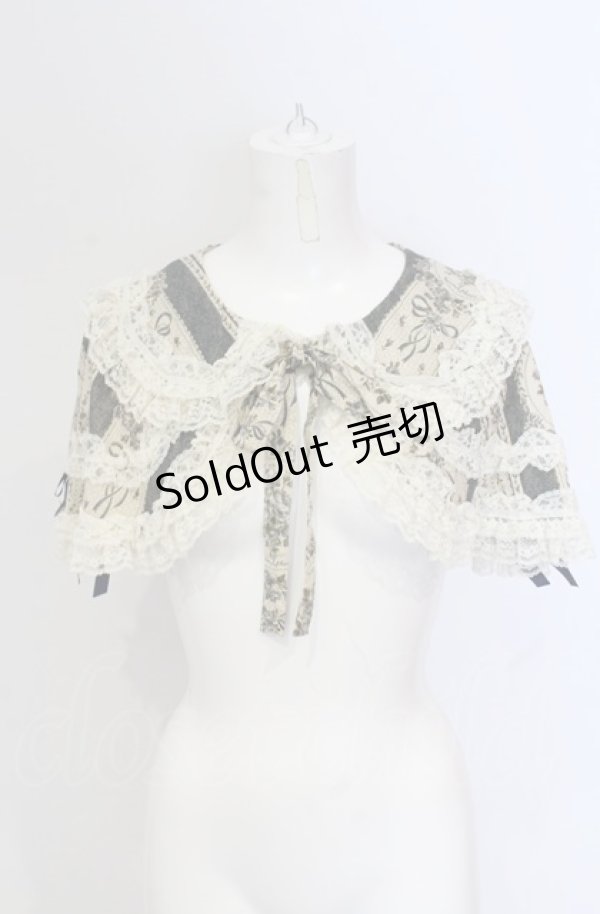 画像1: metamorphose / アンティークブーケケープ（2010）  ブルー O-25-05-28-099-ME-JA-IG-OS (1)