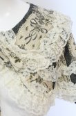画像2: metamorphose / アンティークブーケケープ（2010）  ブルー O-25-05-28-099-ME-JA-IG-OS (2)