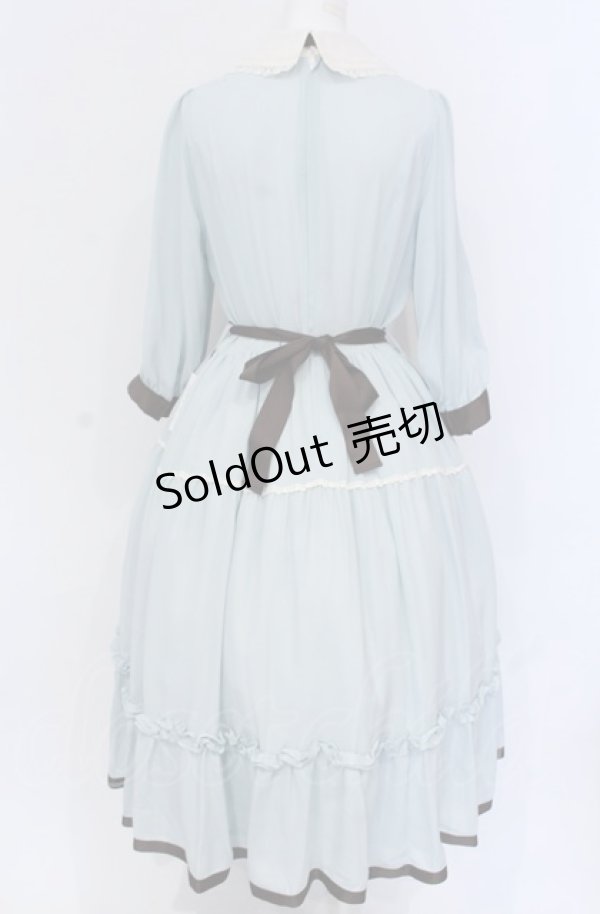 画像3: Innocent World / 丸衿ヨークティアードワンピース L サックス O-25-05-28-105-IW-OP-IG-OS (3)