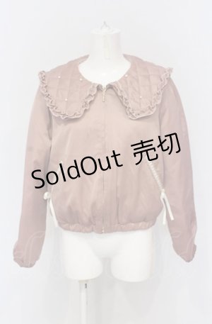 画像: axes femme POETIQUE / パールキルティングブルゾン M ピンク O-25-05-28-109-AX-JA-IG-OS
