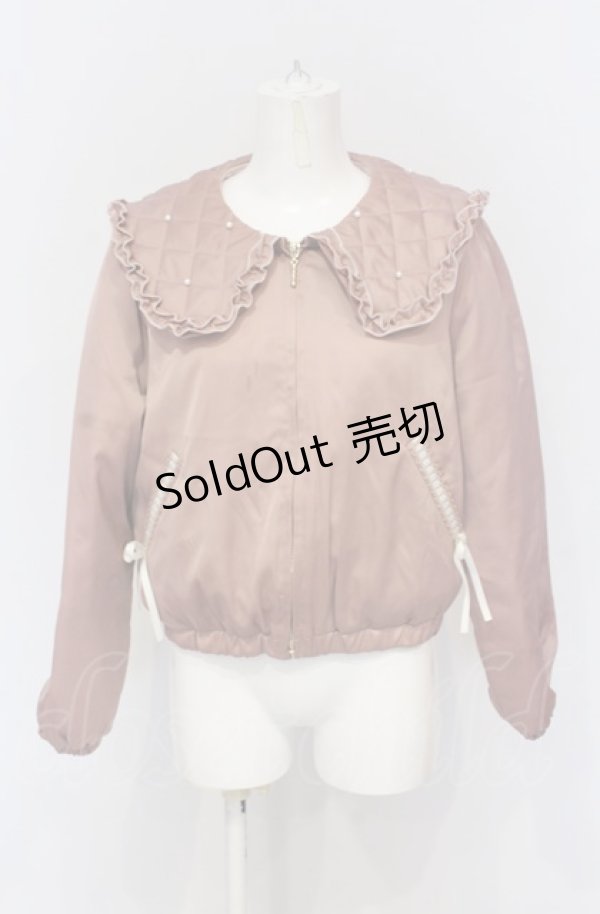 画像1: axes femme POETIQUE / パールキルティングブルゾン M ピンク O-25-05-28-109-AX-JA-IG-OS (1)