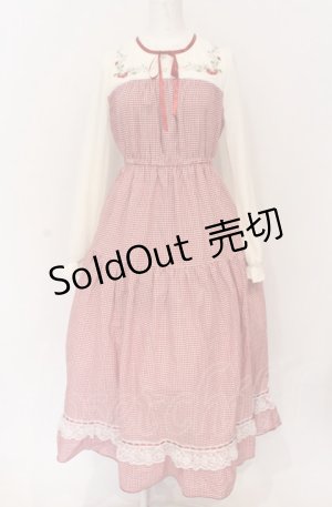 画像: axes femme POETIQUE / ストロベリーガーデンワンピース M アカ O-25-05-28-120-AX-OP-IG-OS