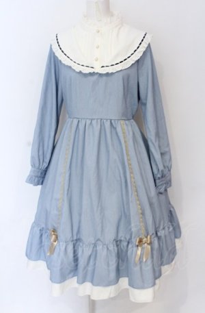 画像: axes femme POETIQUE / アンジェリック　クワイヤワンピース M サックス O-25-05-28-127-AX-OP-IG-OS