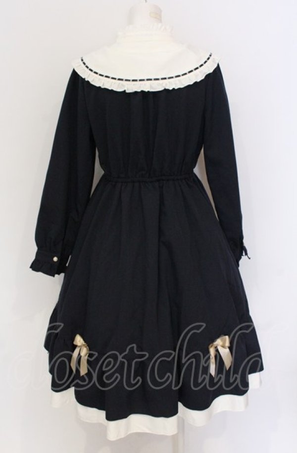 画像3: axes femme POETIQUE / アンジェリック　クワイヤワンピース M ネイビー O-25-05-28-128-AX-OP-IG-OS (3)