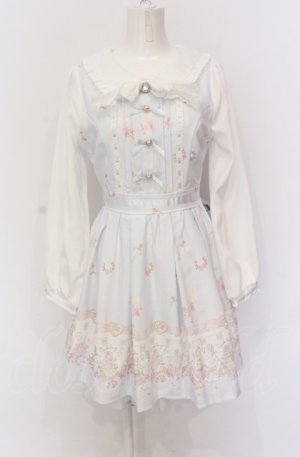 画像: LIZ LISA / Cup cake Bunny柄ワンピース  サックス O-25-05-28-024-LO-OP-OW-OS