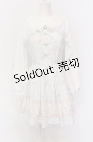 画像: LIZ LISA / Cup cake Bunny柄ワンピース  サックス O-25-05-28-024-LO-OP-OW-OS