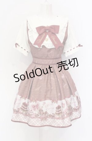 画像: LIZ LISA / ショコラ柄ワンピース  ブラウン O-25-05-28-026-LO-OP-OW-OS