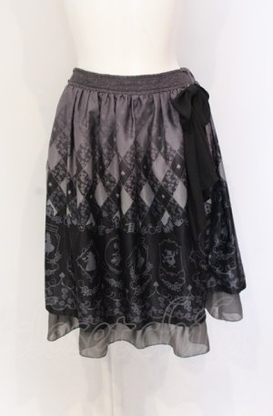画像: axes femme POETIQUE / Disney ドリームパネル柄スカート M グレー O-25-05-28-031-AX-SK-OW-OS