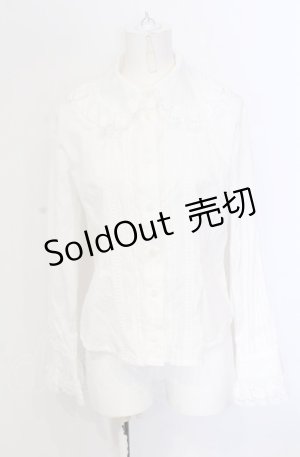 画像: BABY,THE STARS SHINE BRIGHT / 袖ピンタックブラウス  シロ O-25-05-28-039-BA-BL-IG-OS