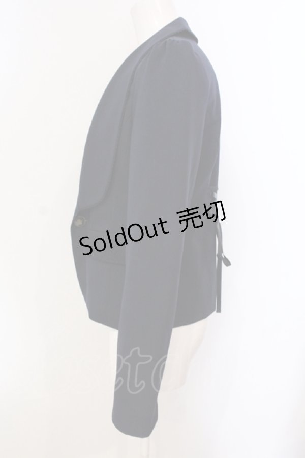 画像3: axes femme / ベストレイヤードジャケット M ネイビー×アイボリー O-25-05-29-038-AX-JA-IG-OS (3)