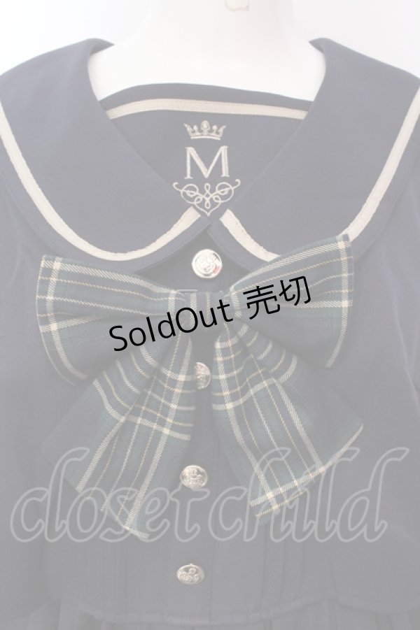 画像2: Amavel / Academic Emblem セットアップセーラーワンピース  ネイビー O-25-05-29-043-CA-JA-IG-OS (2)