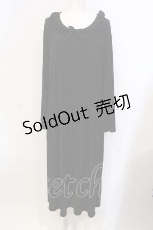 画像: PINK HOUSE / ローン襟付きラグウォームワンピース  クロ O-25-05-29-056-LO-OP-OW-ZT400