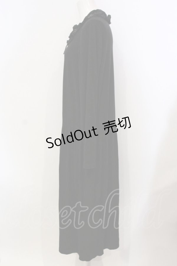 画像3: PINK HOUSE / ローン襟付きラグウォームワンピース  クロ O-25-05-29-056-LO-OP-OW-ZT400 (3)