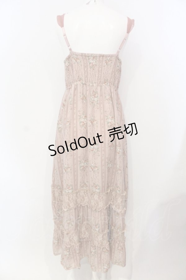 画像3: axes femme / ストライプ柄マキシワンピース M ピンク O-25-05-29-018-AX-OP-IG-OS (3)